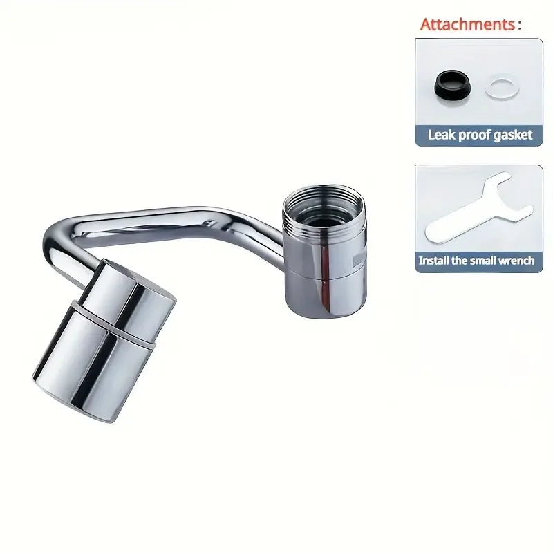 Extension de Robinet Pivotante 360° en acier inoxydable