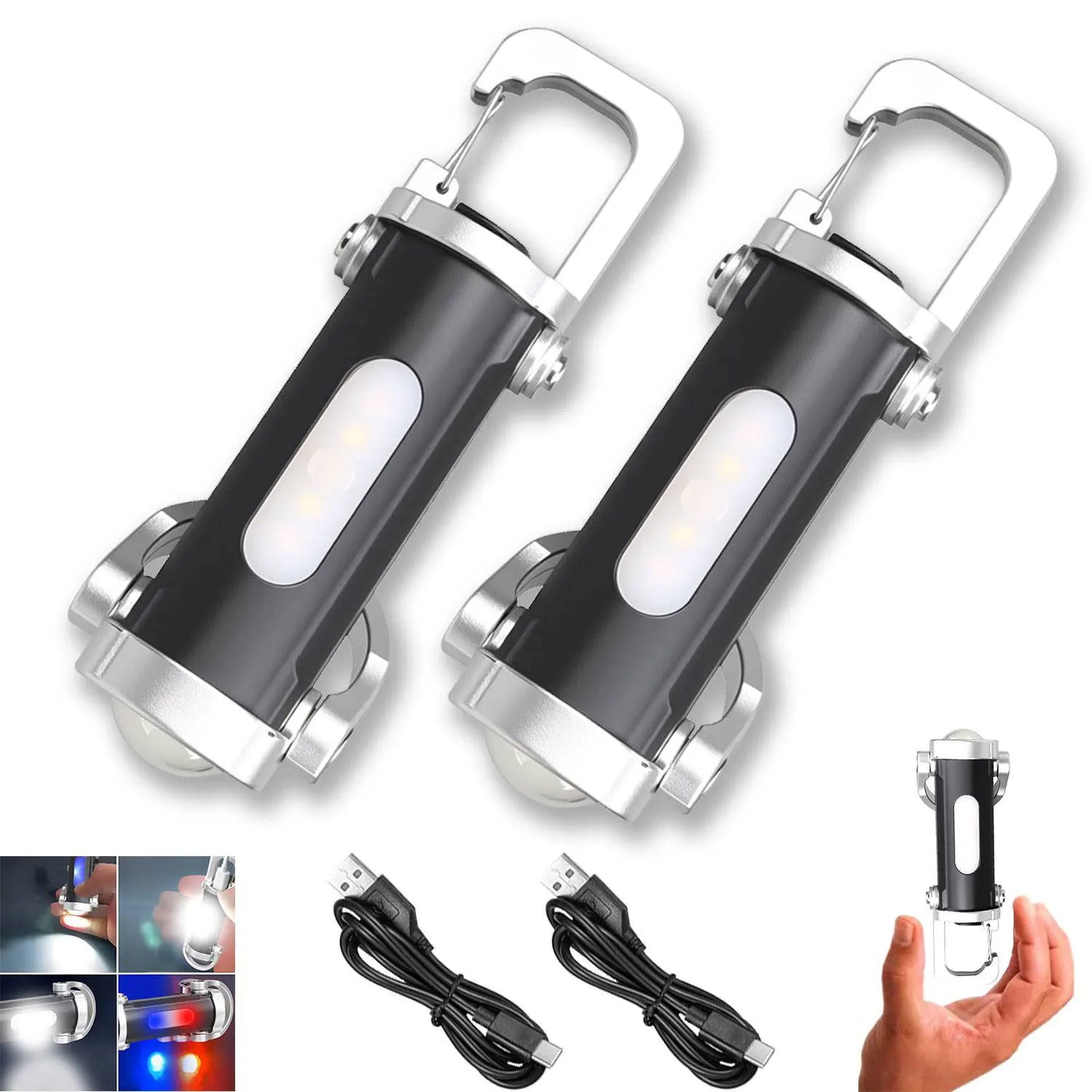 Porte-Clés Lampe LED Rechargeable – 1 Acheté = 1 Offert