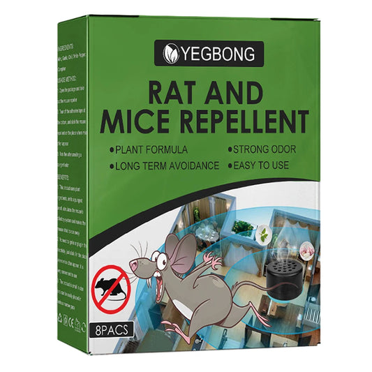 Lot de 8 Répulsifs Anti-Souris Naturel à la Menthe
