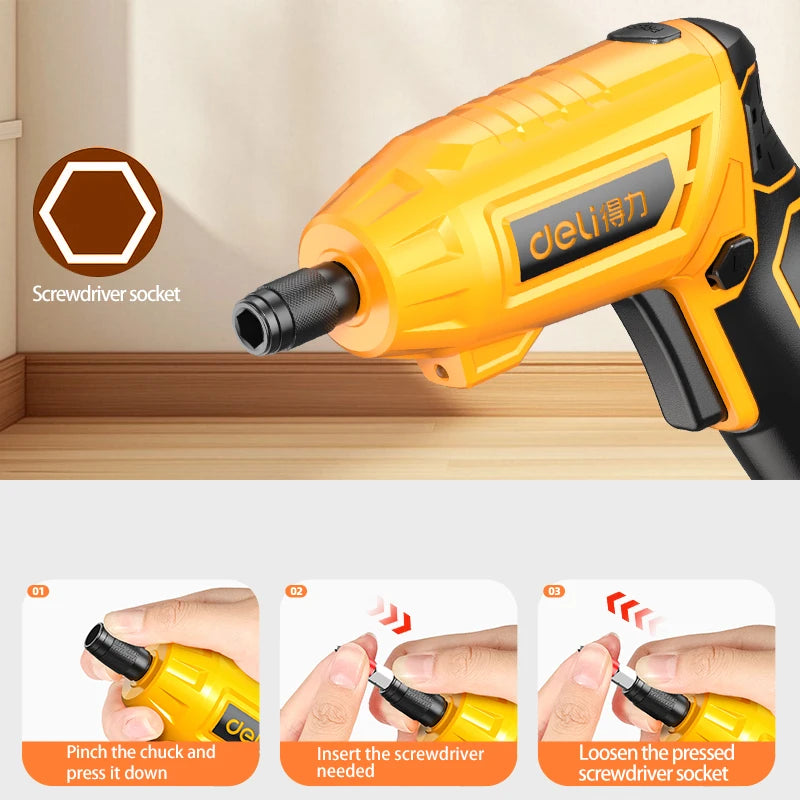 Tournevis Flexible Portable 4V – Idéal pour tous vos petits travaux chez vous.