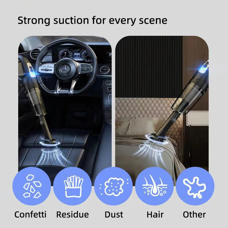Nettoyeur de Voiture Rechargeable – Aspiration Turbo