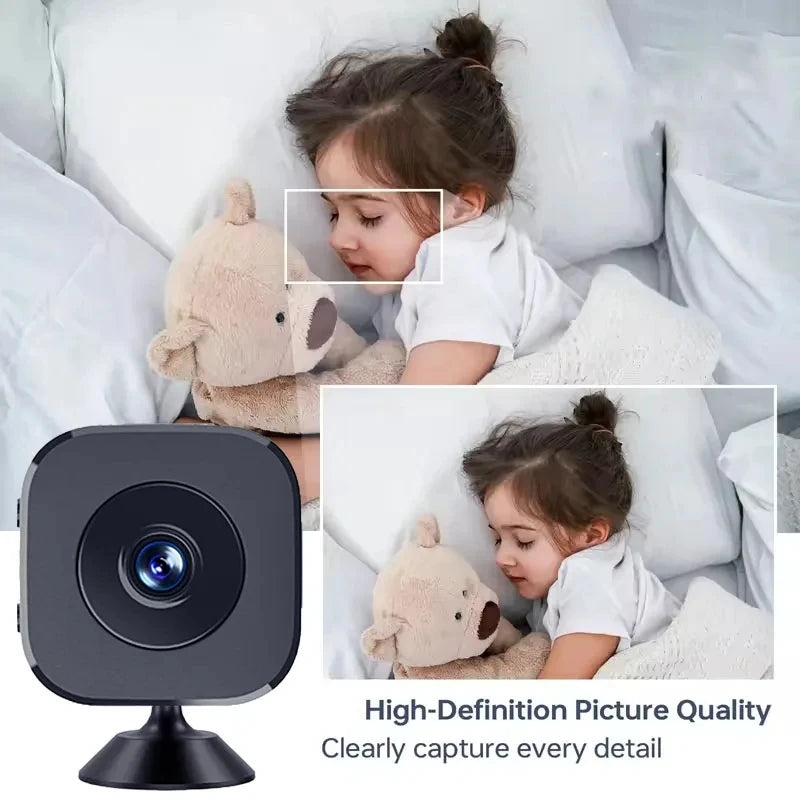 Caméra de Sécurité Discrète 4K – Enregistrement Boucle & Grand Angle