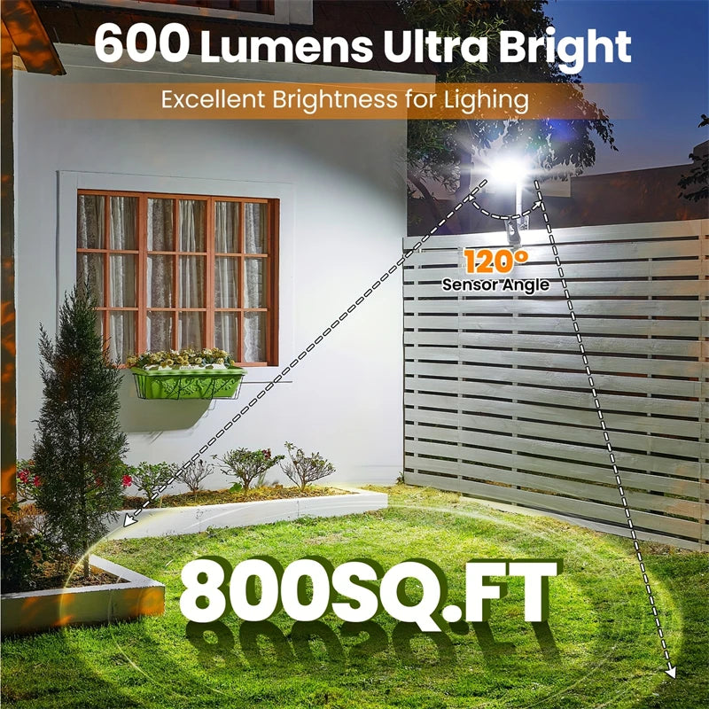 Lampe Solaire Extérieure 92 LED 600LM