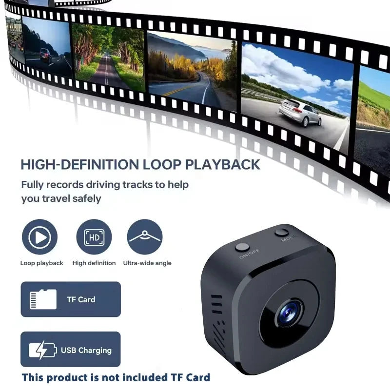 Caméra de Sécurité Discrète 4K – Enregistrement Boucle & Grand Angle