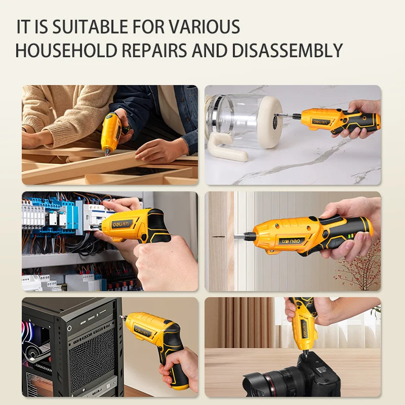 Tournevis Flexible Portable 4V – Idéal pour tous vos petits travaux chez vous.