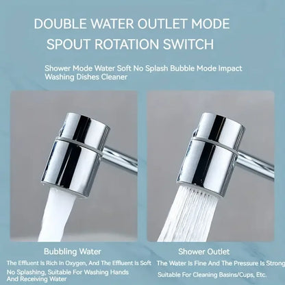 Extension de Robinet Pivotante 360° en acier inoxydable