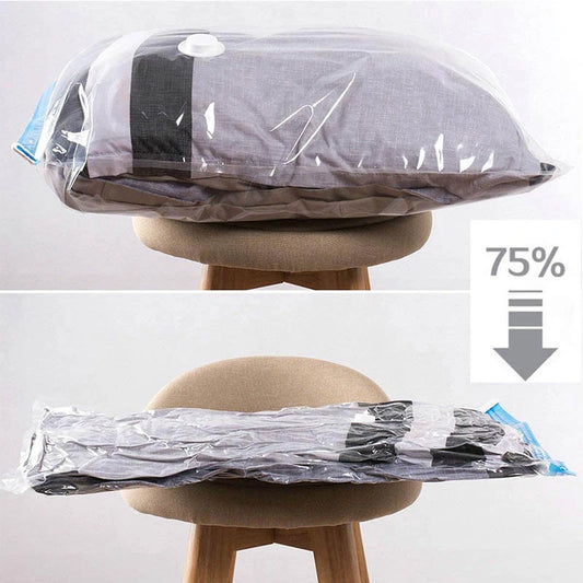 Lot de 5 Sacs de Rangement Sous Vide avec Pompe Offerte