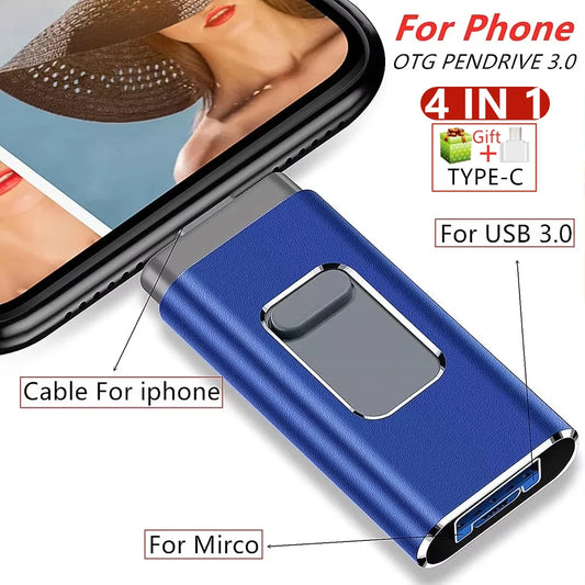 Clé USB Double Usage – iPhone / iPad / Type-C / USB 3.0