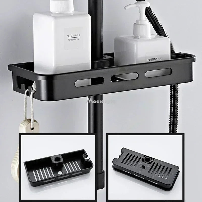 Organisateur de Douche Pratique – Fixation sur Tige de Levage