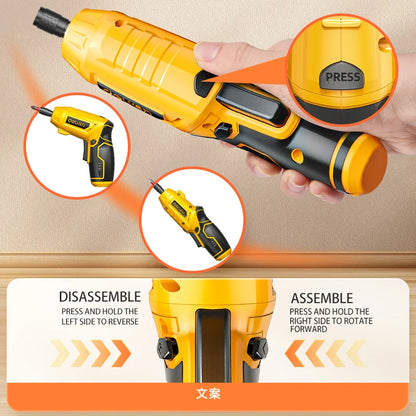 Tournevis Flexible Portable 4V – Idéal pour tous vos petits travaux chez vous.