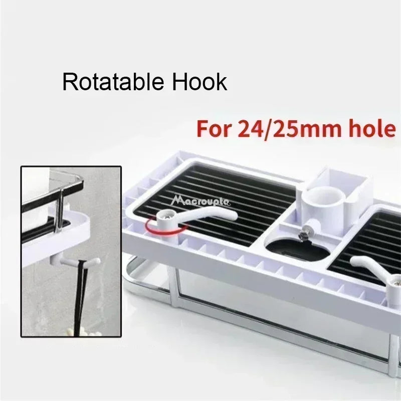 Organisateur de Douche Pratique – Fixation sur Tige de Levage