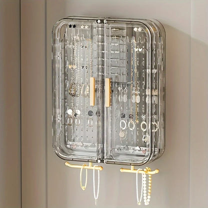 Organiseur de Bijoux Transparent – Support Boucles d’Oreilles & Colliers