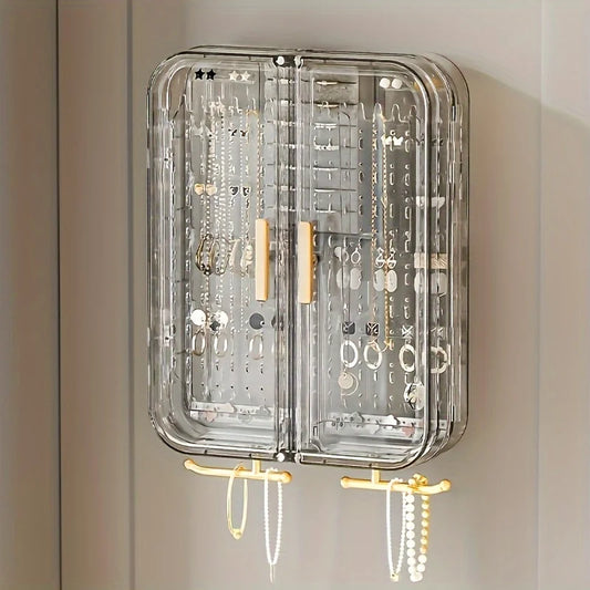 Organiseur de Bijoux Transparent – Support Boucles d’Oreilles & Colliers