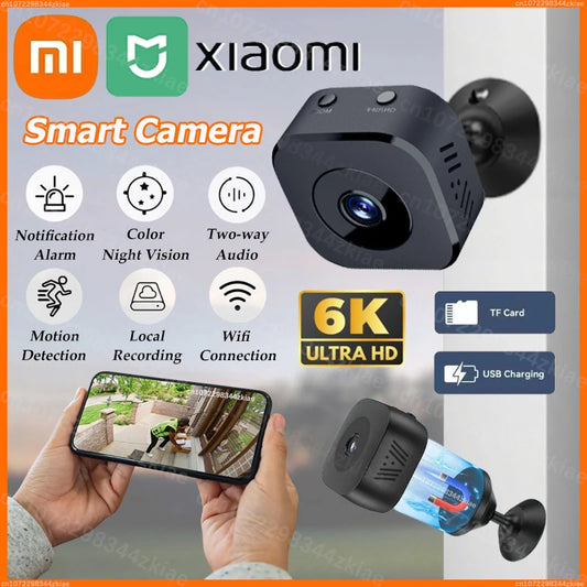 Caméra de Sécurité Discrète 4K – Enregistrement Boucle & Grand Angle