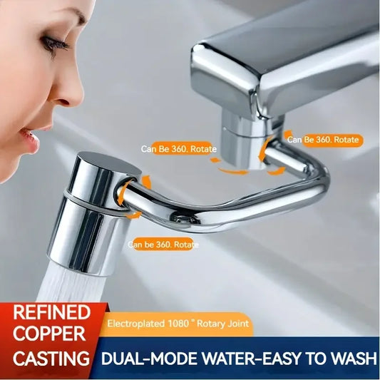 Extension de Robinet Pivotante 360° en acier inoxydable